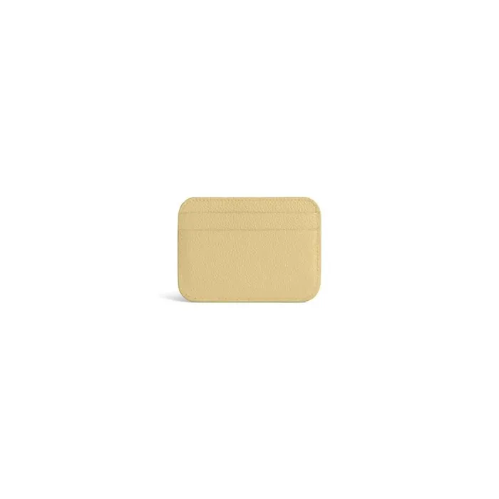 Women Card Holders Balenciaga Cash Card Holder In Light Yellow