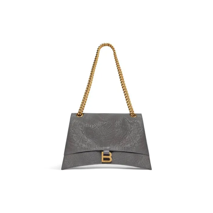 Women Chain Bags Balenciaga Crush Medium Chain Bag In Dark Grey