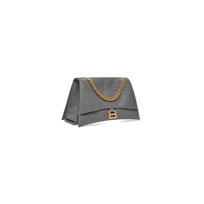 Women Chain Bags Balenciaga Crush Medium Chain Bag In Dark Grey
