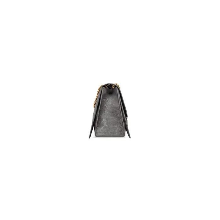 Women Chain Bags Balenciaga Crush Medium Chain Bag In Dark Grey