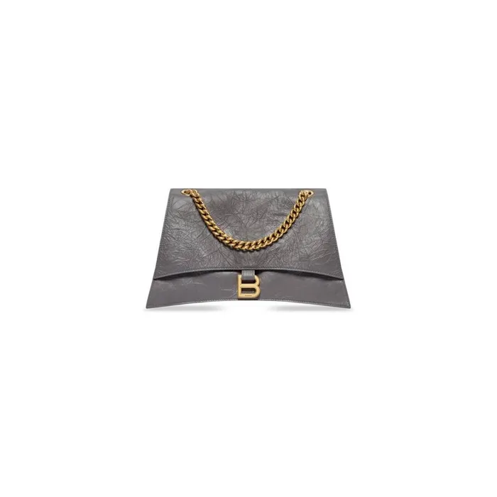 Women Chain Bags Balenciaga Crush Medium Chain Bag In Dark Grey