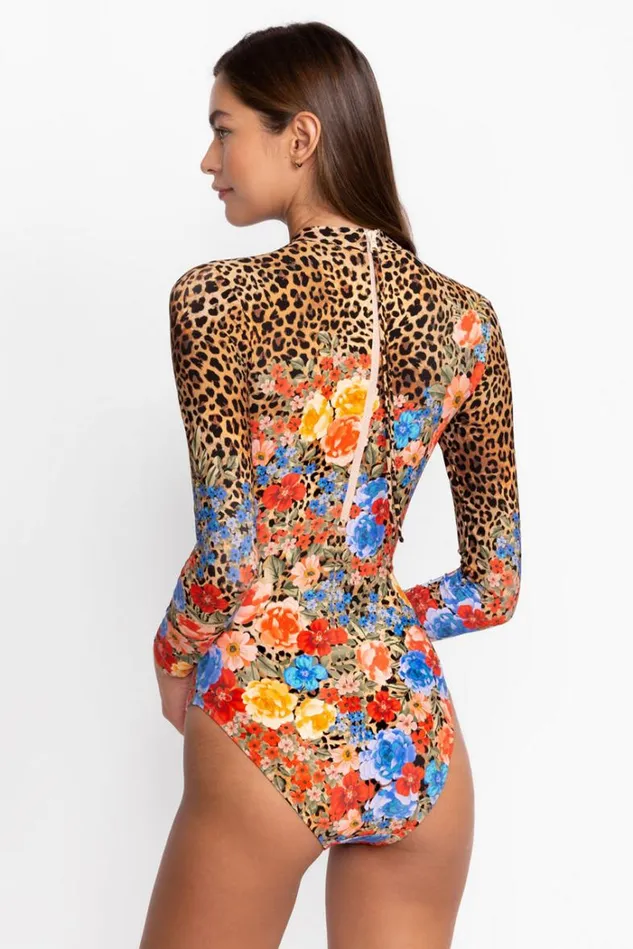 Women CHEETAH CROSS OVER NECK SURF ONE PIECE Multi Johnny Was Swim and Resort Women CHEETAH CROSS OVER NECK SURF ONE PIECE Multi Johnny Was Swim and Resort