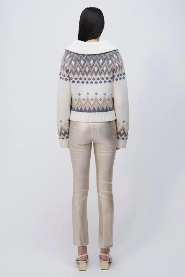 Women Clarence Polo Ivory Multi Jonathan Simkhai Knitwear