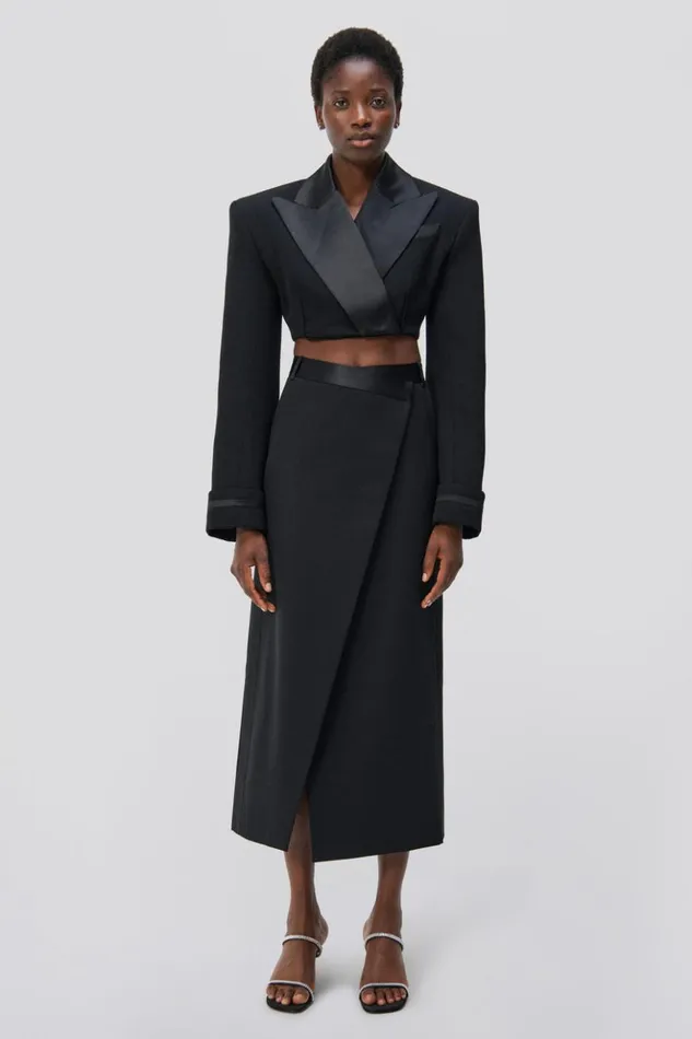 Women Clarisse Skirt Black Jonathan Simkhai Pants and Bottoms