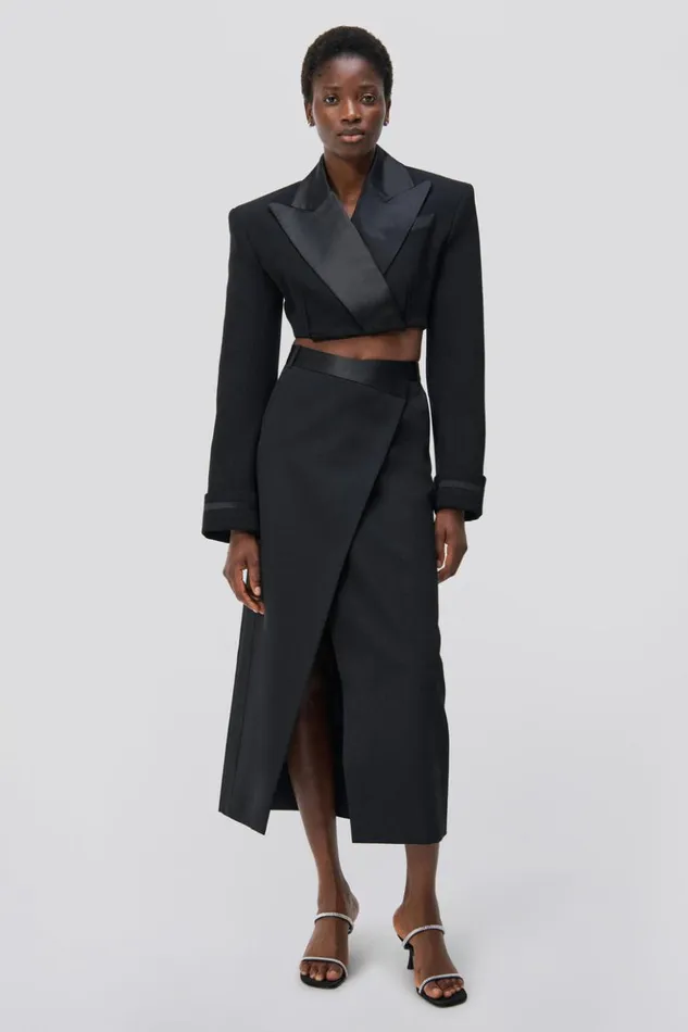 Women Clarisse Skirt Black Jonathan Simkhai Pants and Bottoms