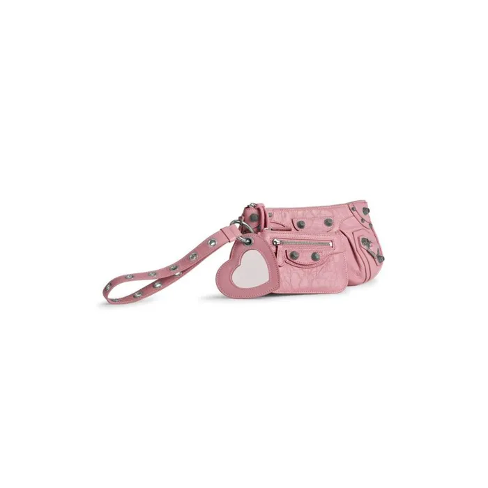 Women Clutches and Pouches Balenciaga Le Cagole Mini Multipouch In Pink