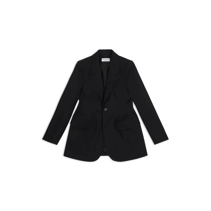Women Coats and Jackets Balenciaga Hourglass Jacket In Black