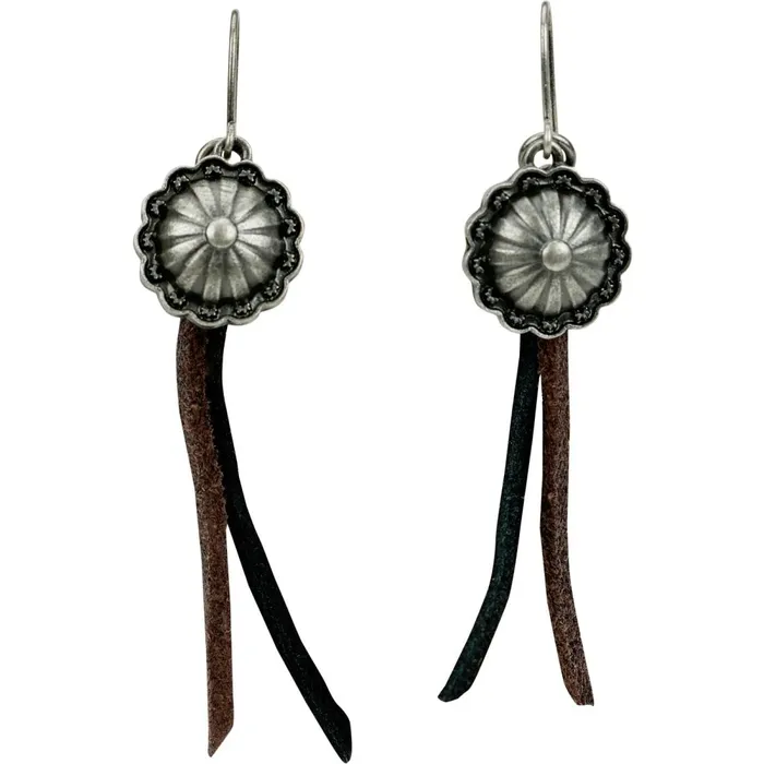WOMEN Concho Earrings Silver Justin Boots Jewelry