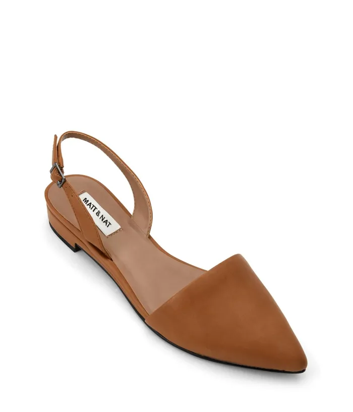 Women Cory Vegan Slingback Flats Chili Matt and Nat Flats