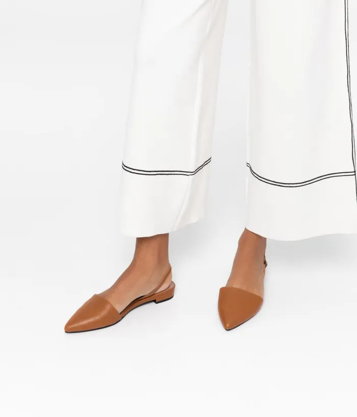 Women Cory Vegan Slingback Flats Chili Matt and Nat Flats