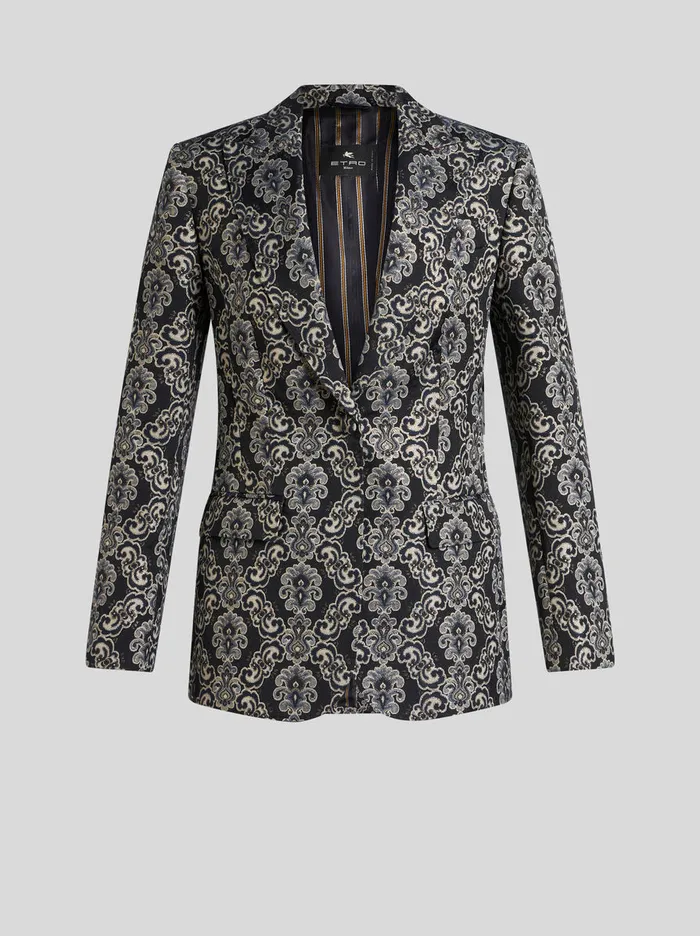 Women Cotton Jacquard Jacket Etro Jackets
