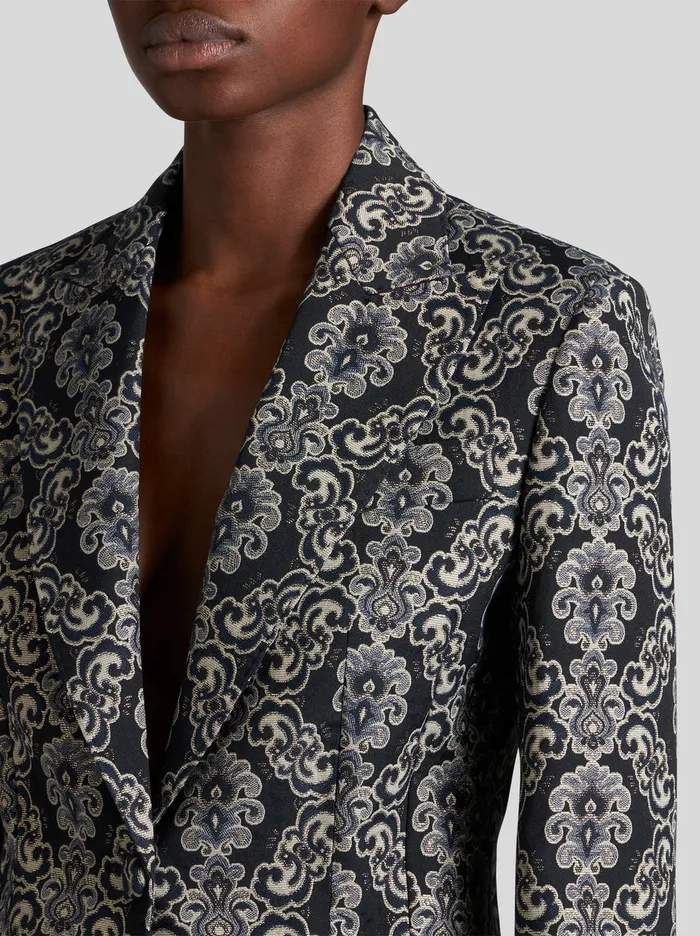 Women Cotton Jacquard Jacket Etro Jackets