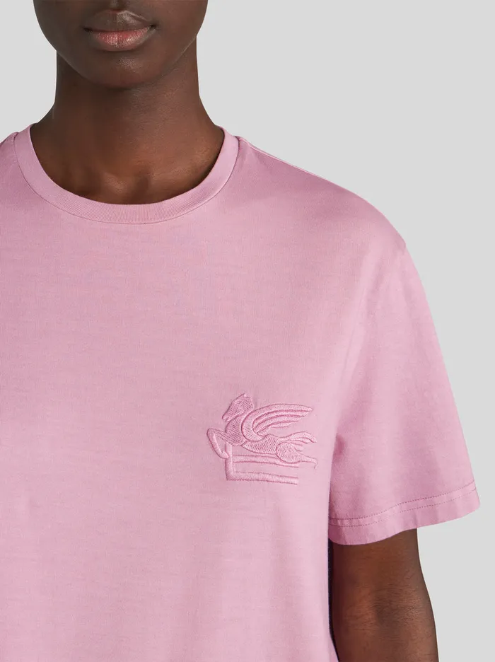 Women Cotton TShirt With Logo Etro Sweatshirts And TShirts