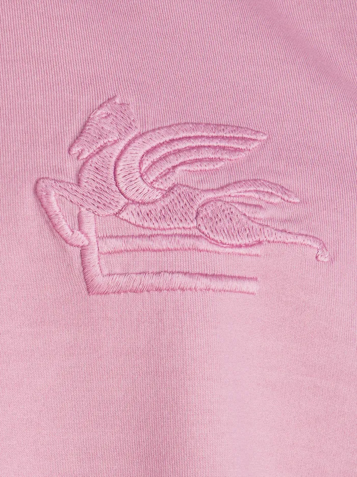 Women Cotton TShirt With Logo Etro Sweatshirts And TShirts