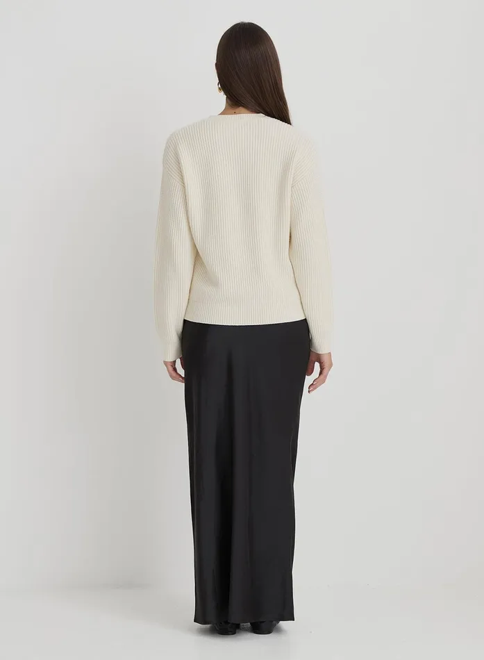 Women Cream Fisherman Knit Fourth Jumper Pallas 4th and Reckless Knitwear