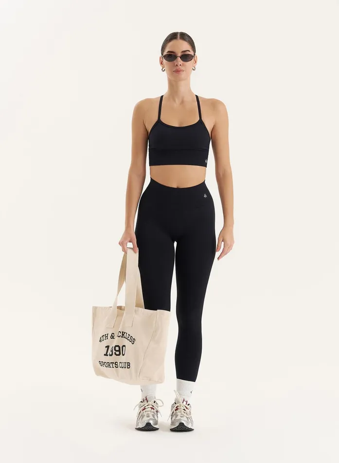 Women Cream Sports Club Tote Bag 4th and Reckless Athleisure