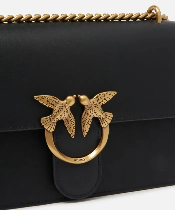 Women Crossbody Bags Pinko Classic Love Bag One Simply Blackantique Gold Women Crossbody Bags Pinko Classic Love Bag One Simply Blackantique Gold