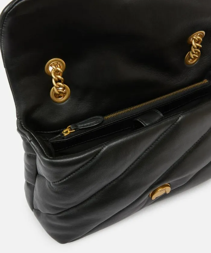 Women Crossbody Bags Pinko Classic Love Bag Puff Maxi Quilt Blackantique Gold Women Crossbody Bags Pinko Classic Love Bag Puff Maxi Quilt Blackantique Gold