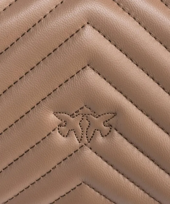 Women Crossbody Bags Pinko Mini Lady Love Bag Puff Chevron Ginger Biscuitantique Gold Women Crossbody Bags Pinko Mini Lady Love Bag Puff Chevron Ginger Biscuitantique Gold