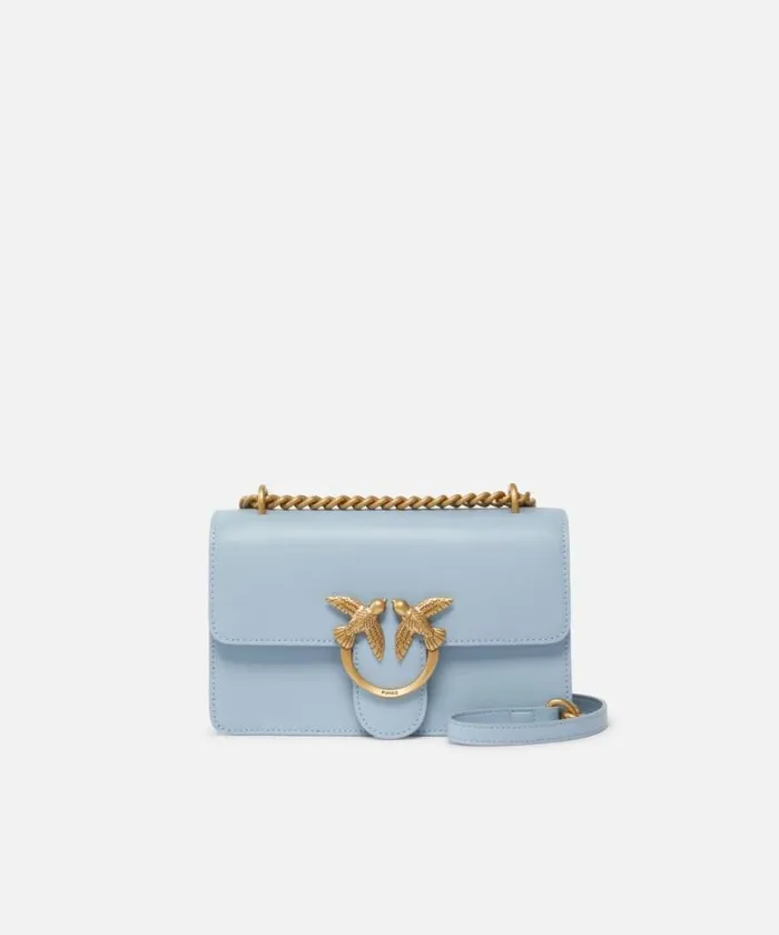 Women Crossbody Bags Pinko Mini Love Bag One Simply Lightblueantique Gold