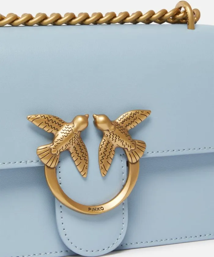 Women Crossbody Bags Pinko Mini Love Bag One Simply Lightblueantique Gold Women Crossbody Bags Pinko Mini Love Bag One Simply Lightblueantique Gold