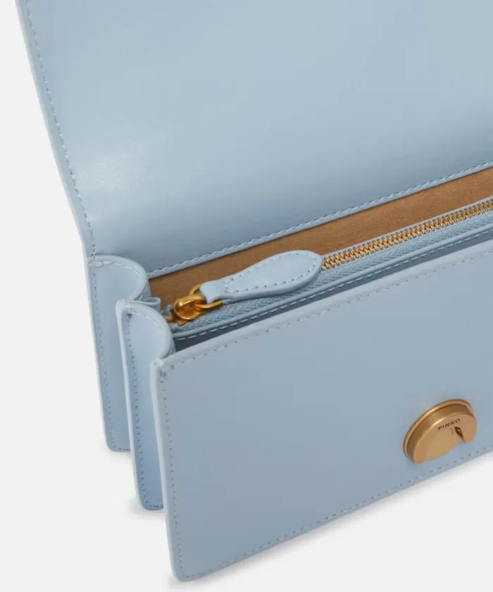 Women Crossbody Bags Pinko Mini Love Bag One Simply Lightblueantique Gold Women Crossbody Bags Pinko Mini Love Bag One Simply Lightblueantique Gold