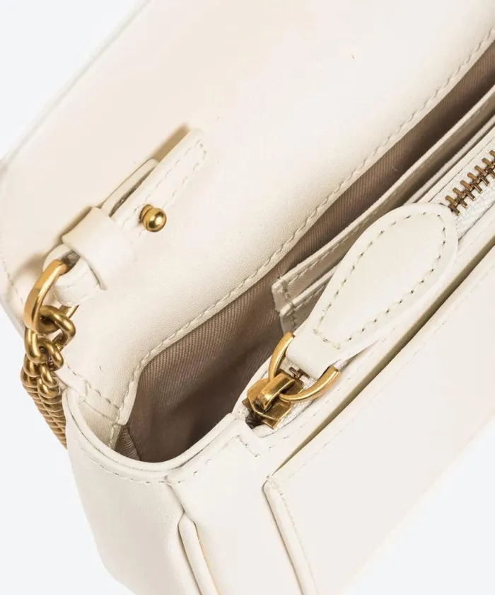 Women Crossbody Bags Pinko Pocket Love Bag One Simply Whitewhiteantique Gold Women Crossbody Bags Pinko Pocket Love Bag One Simply Whitewhiteantique Gold