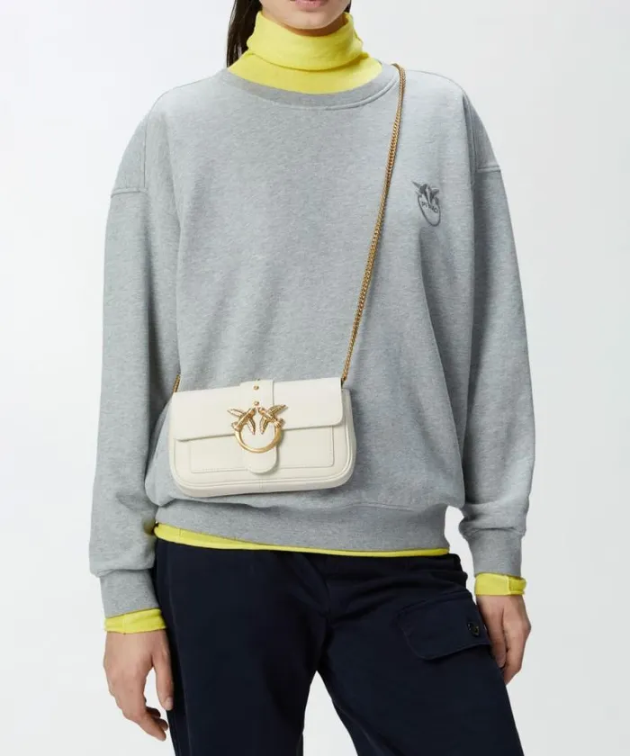 Women Crossbody Bags Pinko Pocket Love Bag One Simply Whitewhiteantique Gold Women Crossbody Bags Pinko Pocket Love Bag One Simply Whitewhiteantique Gold