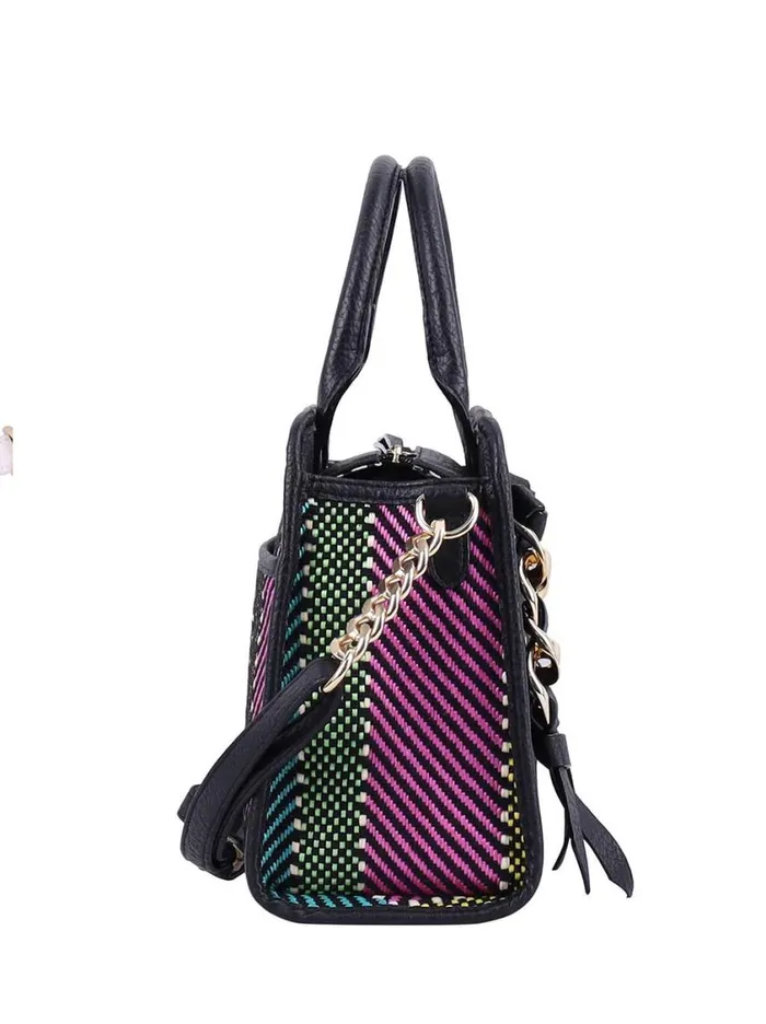 Women Crossbody Jessica Simpson Maison Satchel In Straw Multi