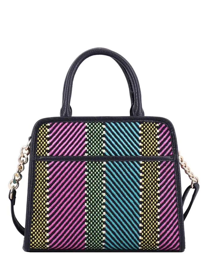 Women Crossbody Jessica Simpson Maison Satchel In Straw Multi