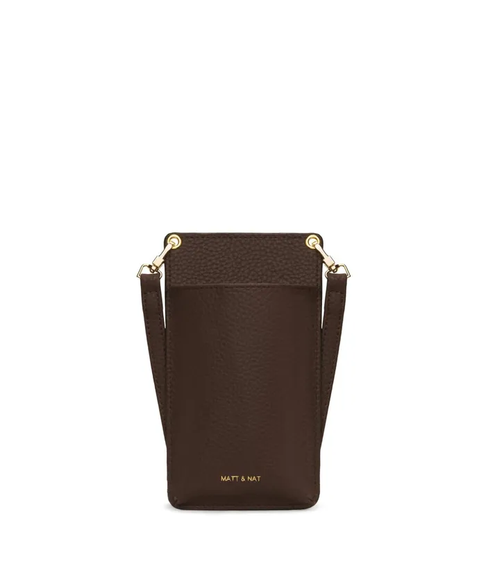 Women Cue Vegan Crossbody Bag 8211 Purity Chocolate Matt and Nat Cell Phone Holders Women Cue Vegan Crossbody Bag 8211 Purity Chocolate Matt and Nat Cell Phone Holders