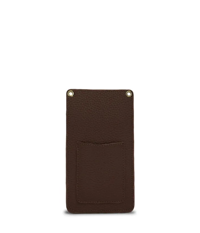 Women Cue Vegan Crossbody Bag 8211 Purity Chocolate Matt and Nat Cell Phone Holders