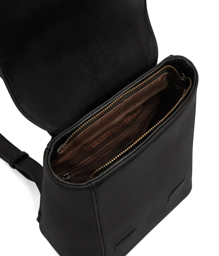 Women Deely Med Vegan Small Backpack 8211 Vintage Black Matt and Nat Backpacks