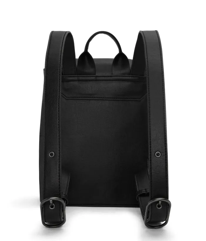 Women Deely Med Vegan Small Backpack 8211 Vintage Black Matt and Nat Backpacks
