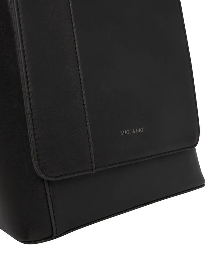 Women Deely Med Vegan Small Backpack 8211 Vintage Black Matt and Nat Backpacks