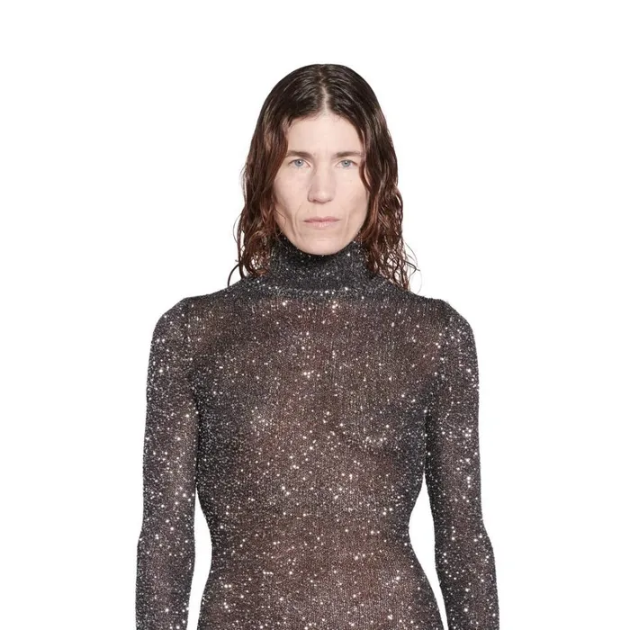 Women Dresses and Skirts Balenciaga Maxi Dress In Blacksilver