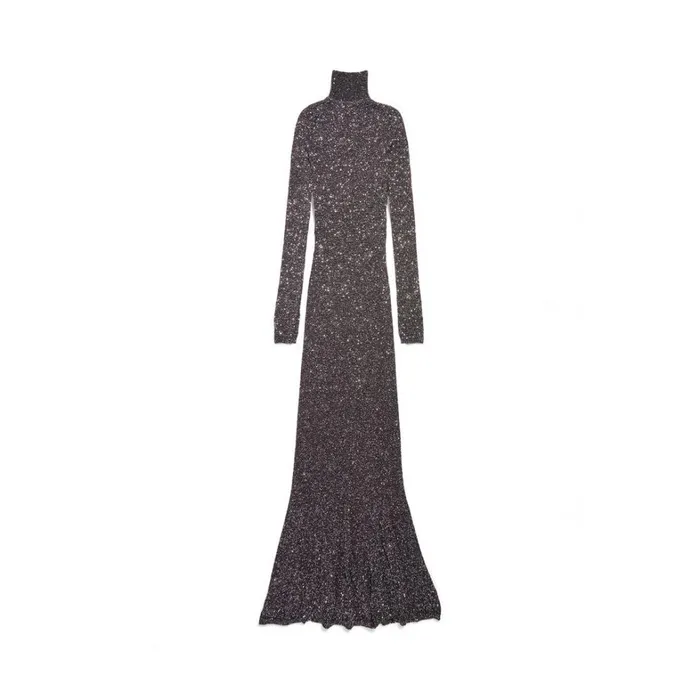 Women Dresses and Skirts Balenciaga Maxi Dress In Blacksilver