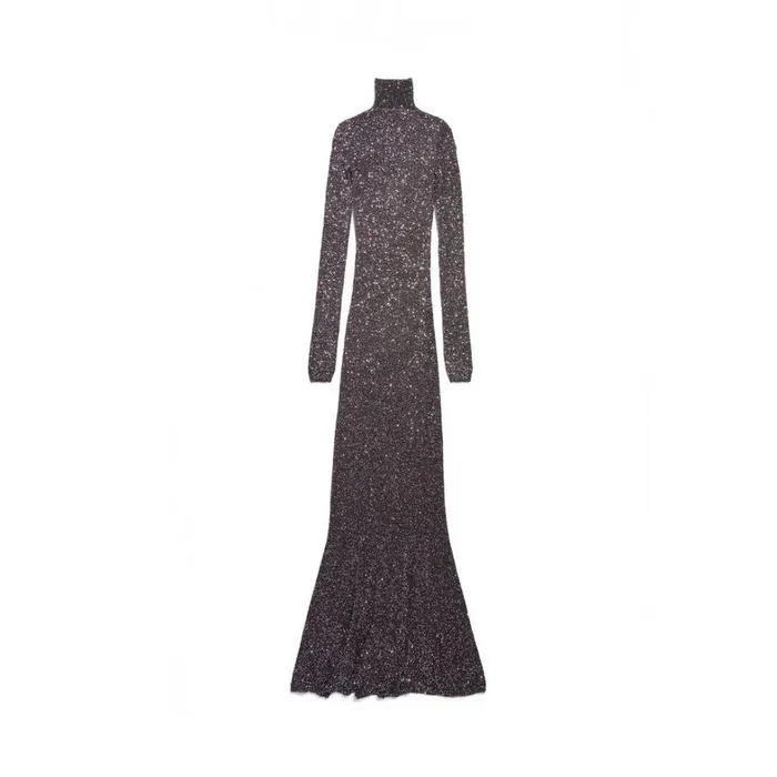 Women Dresses and Skirts Balenciaga Maxi Dress In Blacksilver
