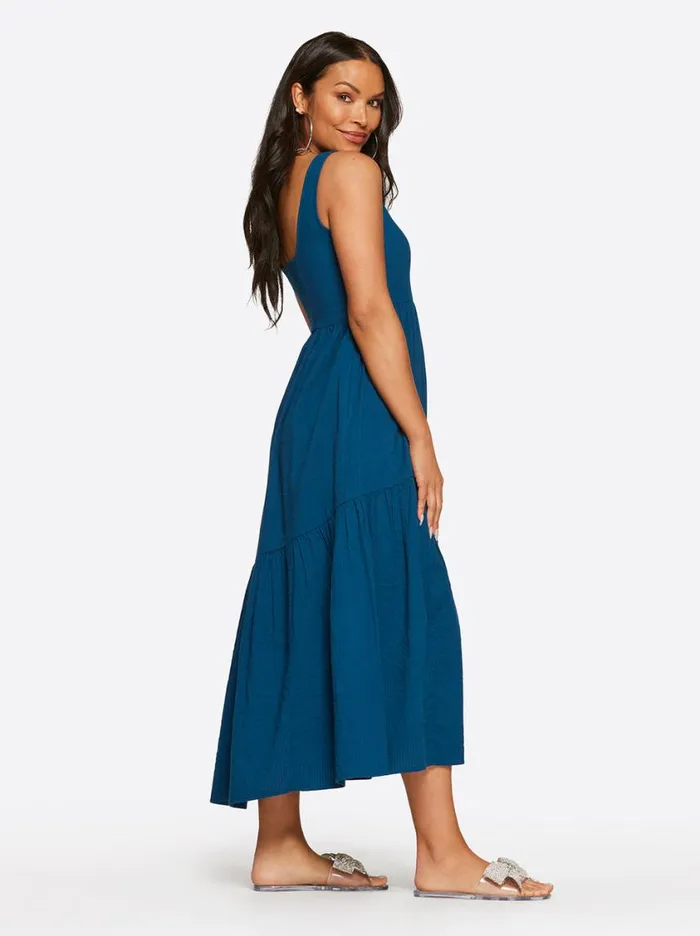 Women Dresses Jessica Simpson Cheryl Maxi Dress In Poseidon