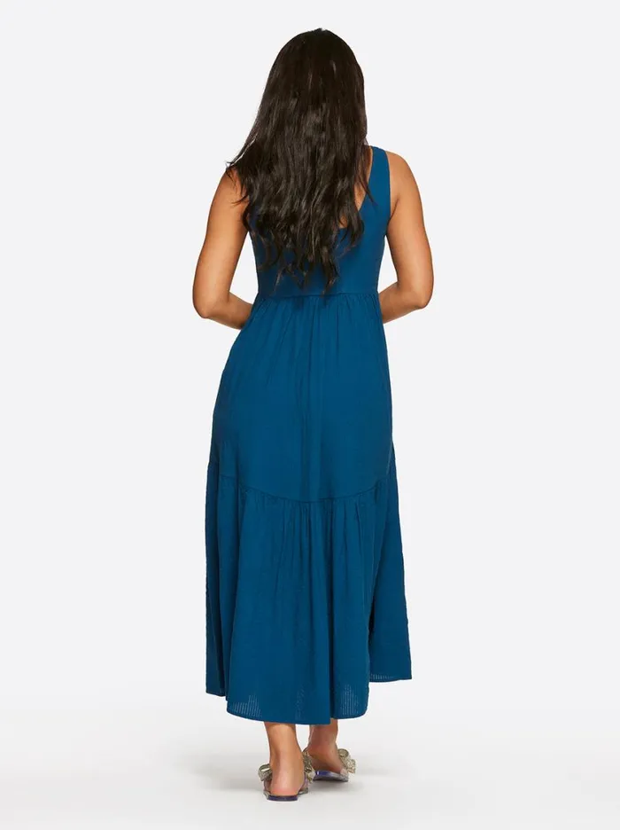 Women Dresses Jessica Simpson Cheryl Maxi Dress In Poseidon