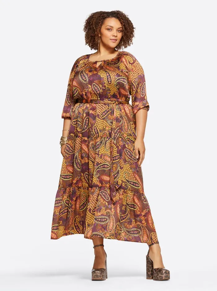Women Dresses Jessica Simpson Natalia Dress In Paisley Confetti