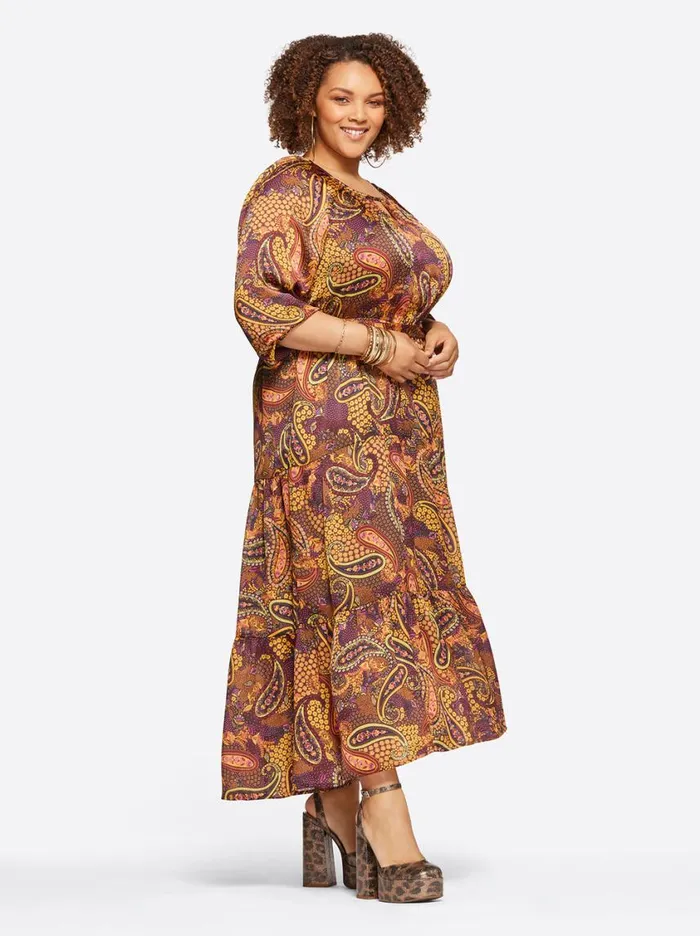 Women Dresses Jessica Simpson Natalia Dress In Paisley Confetti