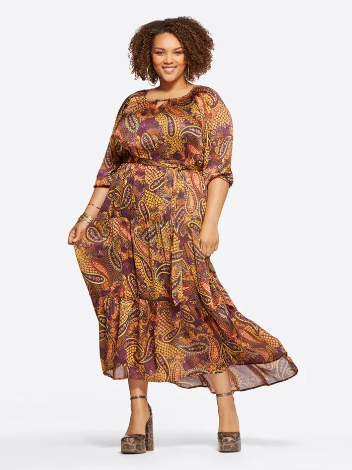 Women Dresses Jessica Simpson Natalia Dress In Paisley Confetti