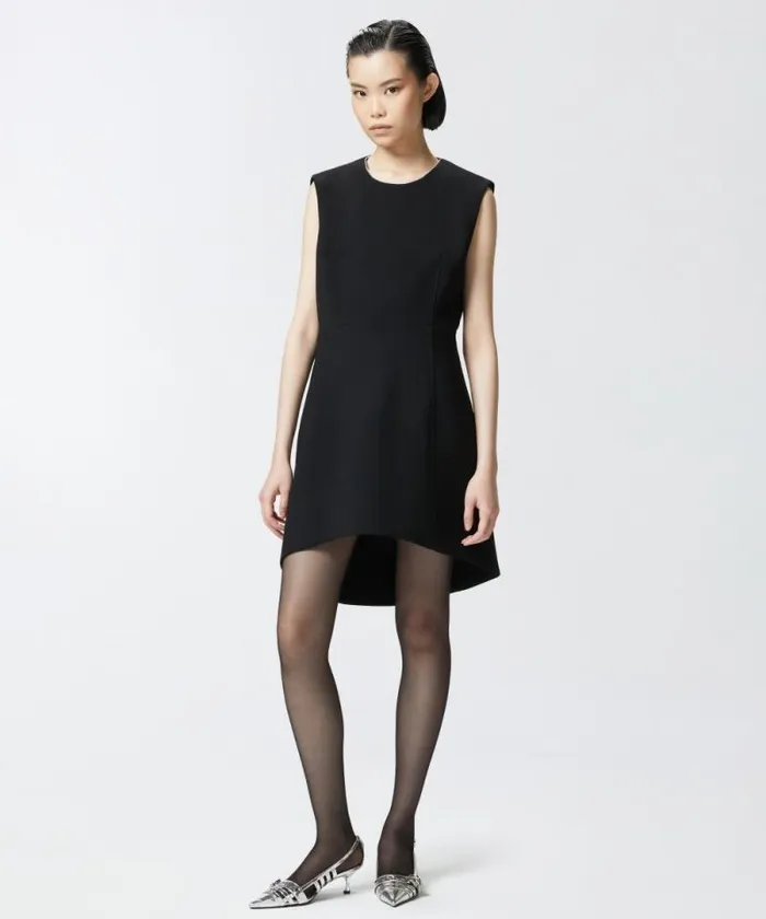 Women Dresses Pinko Mini Dress With Bare Back And Rhinestones Limo Black Women Dresses Pinko Mini Dress With Bare Back And Rhinestones Limo Black