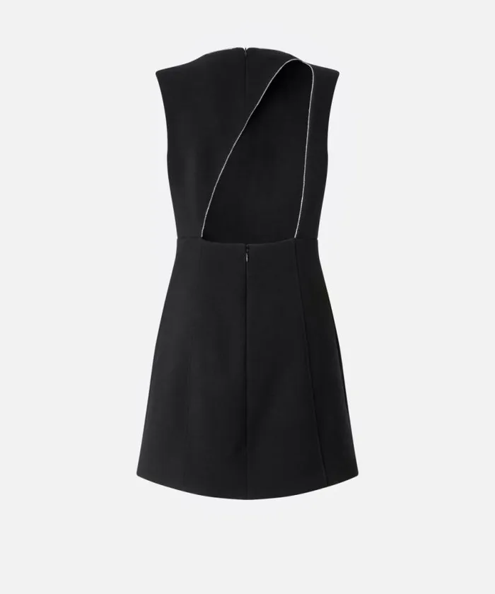 Women Dresses Pinko Mini Dress With Bare Back And Rhinestones Limo Black Women Dresses Pinko Mini Dress With Bare Back And Rhinestones Limo Black