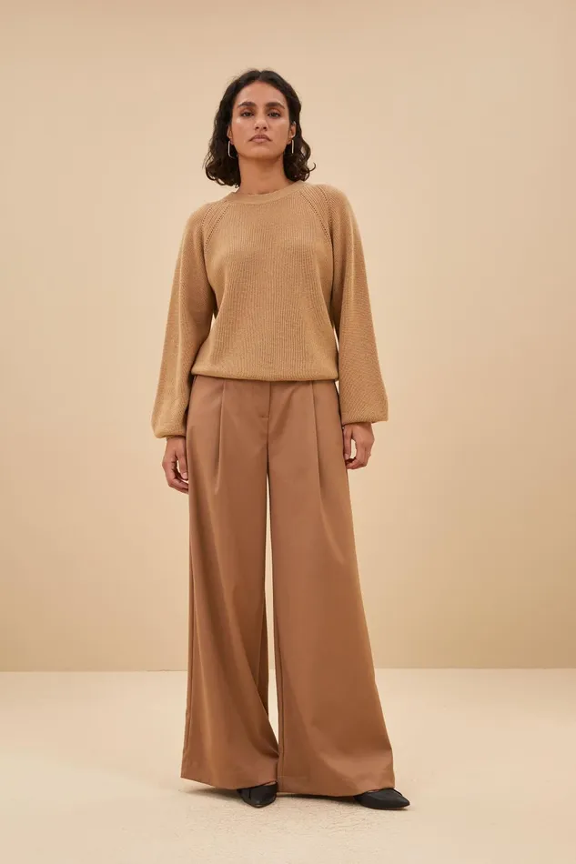 Women Duccio Pullover Camel Bybar Pullovers
