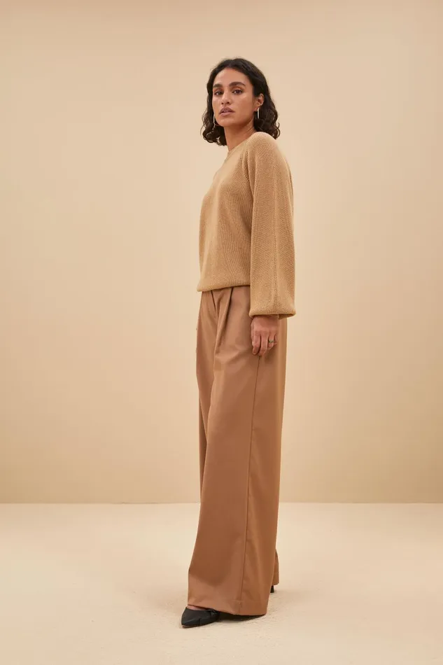 Women Duccio Pullover Camel Bybar Pullovers