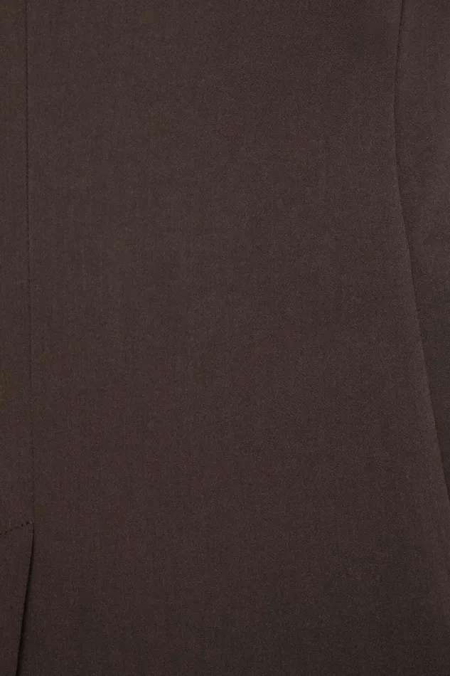 Women Dynamite Blazers and Vests Adeline Single Breasted Blazer Brown