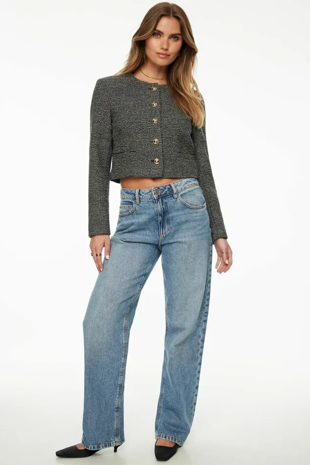 Women Dynamite Blazers and Vests Margaux Tweed Blazer