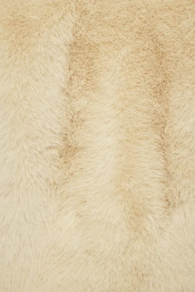Women Dynamite Coats and Jackets Faux Fur Cropped Jacket Beige